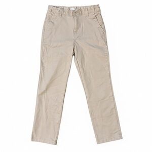 Boys Tan/ Khaki Straight Fit Flex Uniform Long Pants, Size 10